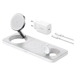 Anker MagGo Magnetic Wireless Ladegerät 15W 3-in-1 Pad weiß