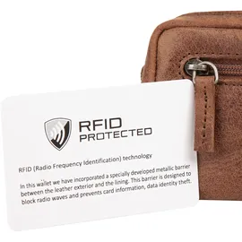 Sansibar Schlüsseltasche echt Leder, braun