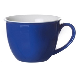 Ritzenhoff & Breker Tasse Milchkaffee Obertasse Kaffeetasse indigio-blau Porzellan 350 ml, Porzellan