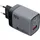 forcell GaN III VT-37 Reiseladegerät mit Display LCD 2x USB-C + USB A PD QC4.0 SAM SFC2.0 3.45A 70W grau | Gr.: onesize