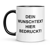 LIEBTASTISCH Personalisierte Tasse – Tasse mit Namen – Spülmaschinen- & Mikrowellengeeignet – In Deutschland bedruckt – 330 ml – Tasse personalisiert & beidseitig bedruckt – Tasse bedrucken (Schwarz)