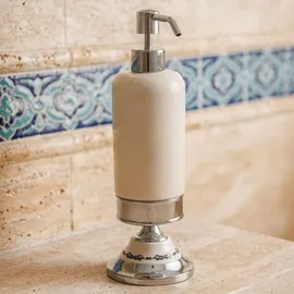 PaulGurkes Seifenspender Standmontage Nostalgie Landhausstil Retro Lotionspender