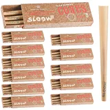 Murago - 36 Stück Sloow Unbleached Cones (12 x 3er Set) - ungebleichte konische slow burning vorgedrehte vorgefertigte Hülsen