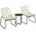Outsunny Rattan Set 3-tlg. Beige/Braun