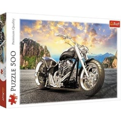 Trefl - Puzzle - Schwarzes Motorrad, 500 Teile