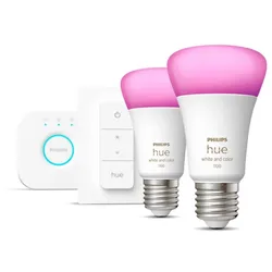 Smart Home Lampen Hue WACA 806lm E27 2er Set BT + Dimmschalter - Neuware ohne Verpackung