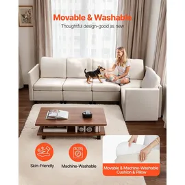 Vevor Ecksofa 5 Sitzer  Beige
