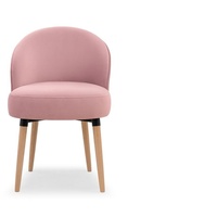 JVmoebel Stuhl, Moderne Sessel Stuhl Design Polsterstuhl Royal Stühle Esszimmerstuhl Bürostuhl rosa