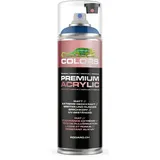COLORS Premium Acrylic Sprühfarbe 400ml – Hochdeckender Sprühlack für Innen & Außen, Spraydose für DIY-Projekte - RAL 5005 - Signalblau Matt