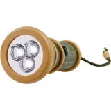 Happy People Scout Taschenlampe 3 LED beige/grün