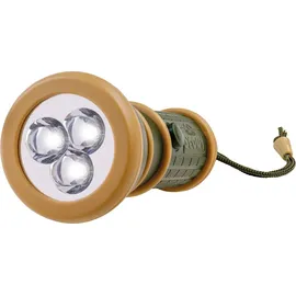 Happy People Scout Taschenlampe 3 LED beige/grün