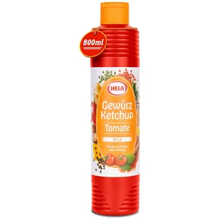 Hela Ketchup Gewürzketchup Tomate mild, in Flasche, 800ml