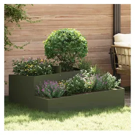 vidaXL Blumentopf 100 x 100 x 50 cm Olive Grün