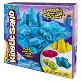 SPIN MASTER 19403 Kinetic Sand Sandbox Set mit 454 g Kinetic Sand in Blau