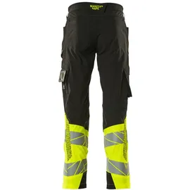 Mascot Hose Schenkeltaschen ULTIMATE Stretch Hose 82C52 schwarz/hi-vis gelb