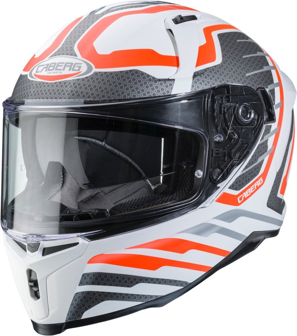 Caberg Avalon Forge Helm, wit-oranje, M Voorman