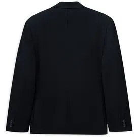 Bugatti Sakko "Jersey-Artikel", Herren, Gr. 54, schwarz (390, marine), 65% Polyester, 24% Viskose, 8% Polyamid, 3% Elasthan, unifarben, regular fit, Sakkos Sakko, mit Stretch Funktion