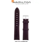 Hamilton - Linwood / Viewmatic Band-set Leder-braun-20/18 H690.184.100 - braun
