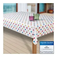 Laro Wachstuch-Tischdecke Abwaschbar Garten-Tischdecke Wachstischdecke PVC Plastik-Tischdecken Eckig Meterware