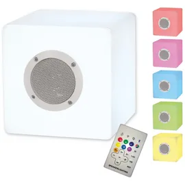 NÄVE LED-Dekoleuchte Würfel mit Bluetooth Cube Weiß eckig