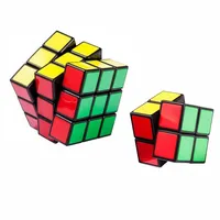 Rubik ́s 3D-Puzzle Original Rubik's Cube 3 x 3 und 2 x 2 BASIC SET zwei Zauberwürfel, Puzzleteile bunt