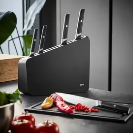 GEFU ACURO Messerblock 6-tlg. Schwarz/Braun
