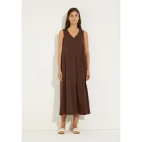 More & More Blusenkleid Maxikleid Braun 32