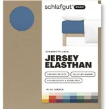 schlafgut Easy Jersey 180 x 200 - 200 x 220 cm blue mid