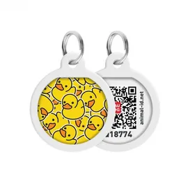 Eggree Pet Id Tag für Hund Katze mit Qr Passport Global Suchsystem von verlorenen Haustieren Digital Id Hund Tag Ducks