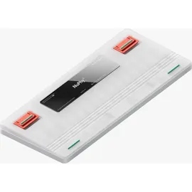 nuphy Air75 V2 Kabellose mechanische Tastatur, 84 Tasten RGB Hot-Swap Tastatur, unterstützt Bluetooth 5.1, 2.4G und kabelgebundener Verbindungc für PC/Laptop/Windows/Mac-White Gateron Brown Switch