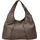 LES VISIONNAIRES Paz Essential Silky Schultertasche 46 cm Chocolate