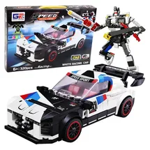 Wisam 2in1 Sportwagen Roboter Bausteine 320-tlg.