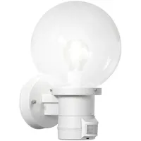 Konstsmide LED Außenwandleuchte mit Bewegungsmelder, Wandlampe außen, Terrassenlampe, Weiß