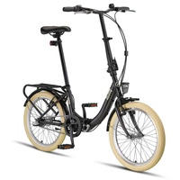 PACTO Nine - Hollandrad Komfortables Klappfahrrad 27cm Stahlrahmen Bike 20 Zoll Bicycle Shimano Nexus 3 Hub Gear Faltrad Klapprad Klappfahrrad für Erwachsene Herren Damen