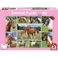 Schmidt Spiele Schmidt 56269 - Puzzle, Pferdeträume, Kinderpuzzle, 150 Teile, rosa, M