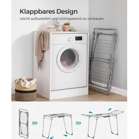 Songmics Wäscheständer 18 m grau
