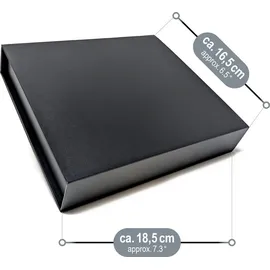 COM-FOUR com-four® Whisky Steine Geschenk-Set - 12x Edelstahl-Eiswürfel - Silber