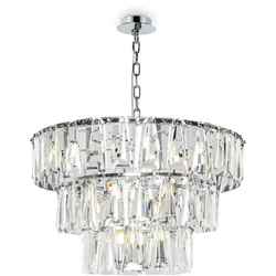 Moderne Pendelleuchte - Maytoni Serie, 18 E14 Leuchtmittel, Chrom