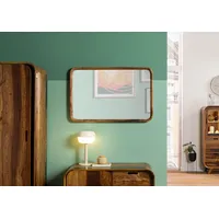 MASSIVMOEBEL24.DE Wandspiegel Sheesham 60x5x90 dunkelbraun lackiert MAILAND #240