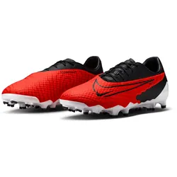 Fußballschuh NIKE "PHANTOM GX ACADEMY FG/MG", Gr. 43, rot (bright crims), Synthetik, Leder, sportlich, Schuhe