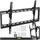 Tectake TV Wandhalterung für 32 - 100 Zoll (81 - 254 cm) neigbar und stufenlos breitenverstellbar, bis 70kg Schwarz