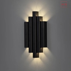 ACB LED Wandleuchte ROBIN 16/3814, 10-flammig, Up & Down, 21W 3000K 1625lm, Schwarz ACB-A38140N