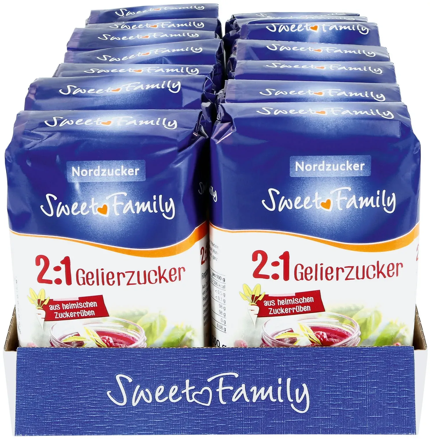 Nordzucker Sweet Family 2:1 Gelierzucker 500 g, 14er Pack