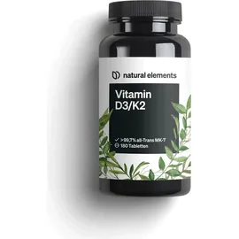 Natural Elements Vitamin D3/K2 - 5000 I.E. Tabletten
