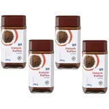 4x aro Instant Kaffee Classic –Praktischer Genuss für jeden Tag im 200 g Glas