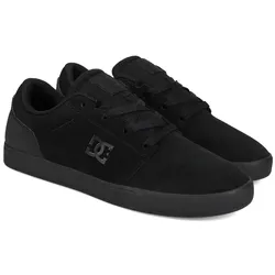 Sneaker DC SHOES "Crisis 2", Gr. 6(38), schwarz, Obermaterial: Leder [Kuh] / Futter: Textil / Außensohle: Gummi, Schuhe Skaterschuh Sneaker low
