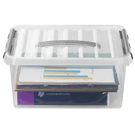 SUNWARE Aufbewahrungsbox Q-line H6162602 15l Deckel Tragegriff tr