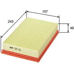 VALEO Luftfilter  für SUZUKI AMERICANMOTORS(FORD) VAUXHALL OPEL 91132041 1378073KA0 13780-83000 585132