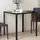 Homcom Esszimmertisch 75 x 75 x 75 cm schwarz