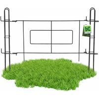 Kadax Gartengitter "Fossan", Gitter aus Stahlstab, pulverbeschichteter Gartenzaun, 93 x 72 cm